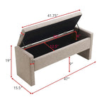 GDFStudio- Alice Foam Bed End Bench with Storage