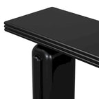 Curved Console Table with Acacia Wood Veneer - 60 Inch
