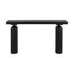 Curved Console Table with Acacia Wood Veneer - 60 Inch
