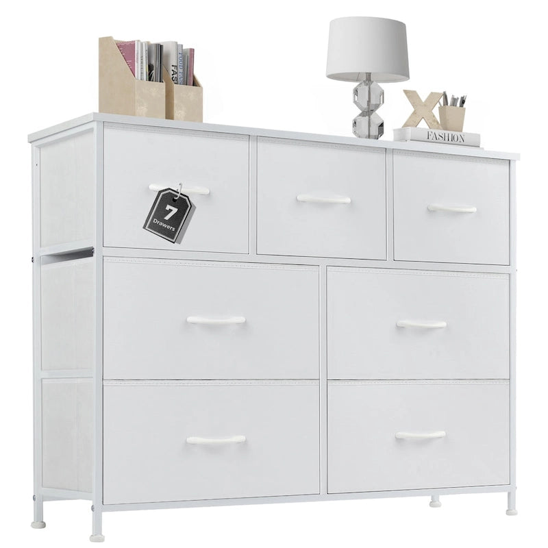 Commode double à 7 tiroirs, Espaces de rangement, Casiers de garde-robe assemblés, Casiers de mobilier de chambre à coucher