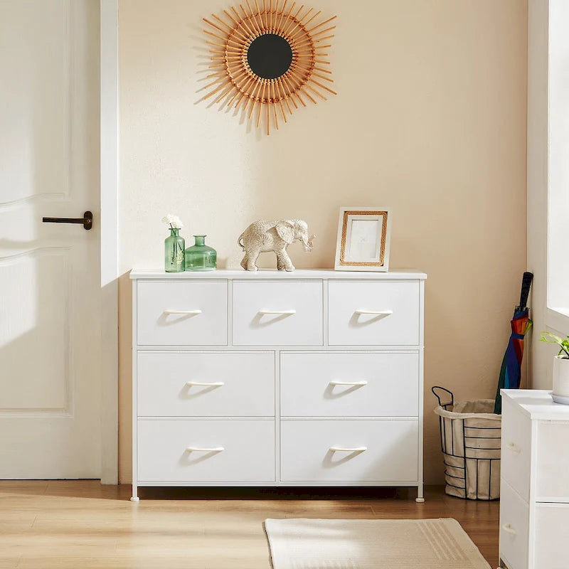Commode double à 7 tiroirs, Espaces de rangement, Casiers de garde-robe assemblés, Casiers de mobilier de chambre à coucher