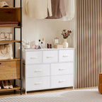 Commode double à 7 tiroirs, Espaces de rangement, Casiers de garde-robe assemblés, Casiers de mobilier de chambre à coucher