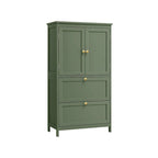 Meuble de rangement de salle de bain autoportant moderne et haut avec 2 tiroirs et étagère réglable - 11.8P x 23.6L x 43.3H