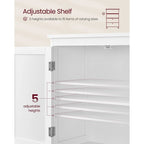Meuble de rangement de salle de bain autoportant moderne et haut avec 2 tiroirs et étagère réglable - 11.8P x 23.6L x 43.3H