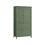 Meuble de rangement de salle de bain autoportant moderne et haut avec 2 tiroirs et étagère réglable - 11.8P x 23.6L x 43.3H