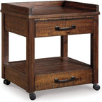 Industrial Office Printer Stand with Storage - 24 D x 22 W x 23 H