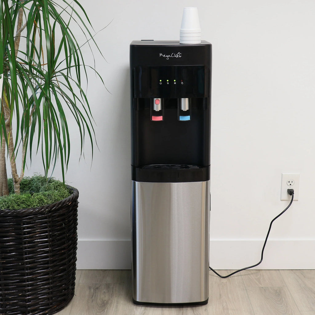 MegaChef Bottom Load Hot and Cold Water Dispenser - 12x13.6x41