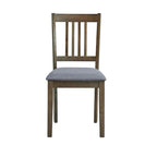 Kitchen Breakfast Nook Dining Table Chairs Set Square Wooden Dining Table Casual Dining Table with 4 Upholstered Dining Chairs