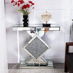 Contemporary Mirrored Console Table