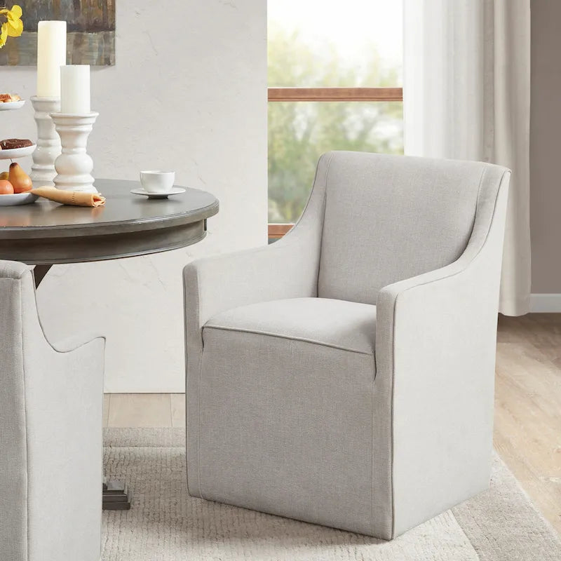 Chaise de salle à manger avec roulettes Madison Park Charlotte