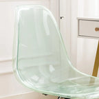 Acrylic Swivel adjustable height Armless Home office Rolling Chair