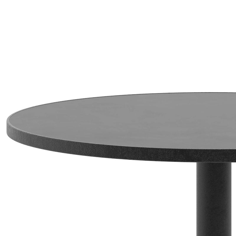 Table d'intérieur/extérieur en aluminium à plateau lisse de 27,5 po avec base