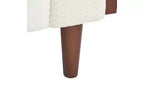 Christopher Knight Home Stella Contemporary 89.75" Fabric/Boucle Tufted 3 Seater Sofa Beige/Boucle