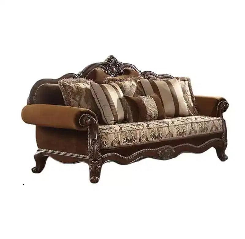 89" Jardena Sofa: Rolled Arms, Queen Anne Legs, Nailhead Trim - Acme Furniture