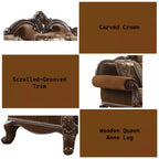 Canapé Jardena 89 po : Accoudoirs arrondis, pieds Queen Anne, clous décoratifs – Acme Furniture