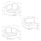 WyndenHall Marlee 3 Seater Sofa Cloud Gray