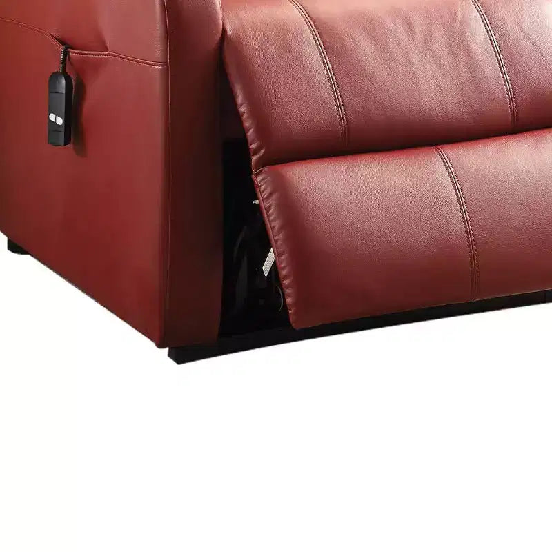 Acme Furniture Ricardo Power Recliner Sofa Red Synthetic Leather