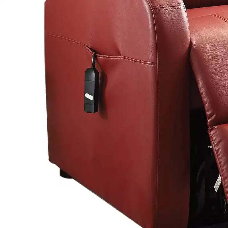 Acme Furniture Ricardo Power Recliner Sofa Red Synthetic Leather