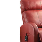 Acme Furniture Ricardo Power Recliner Sofa Red Synthetic Leather