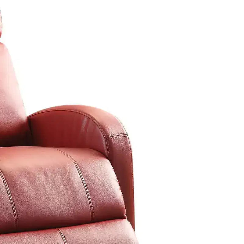 Acme Furniture Ricardo Power Recliner Sofa Red Synthetic Leather