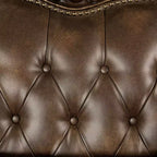 HOMES: Inside + Out Frazer 90.25" Sofa Traditional with Nailhead Trim Brown
