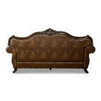 HOMES: Inside + Out Frazer 90.25" Sofa Traditional with Nailhead Trim Brown