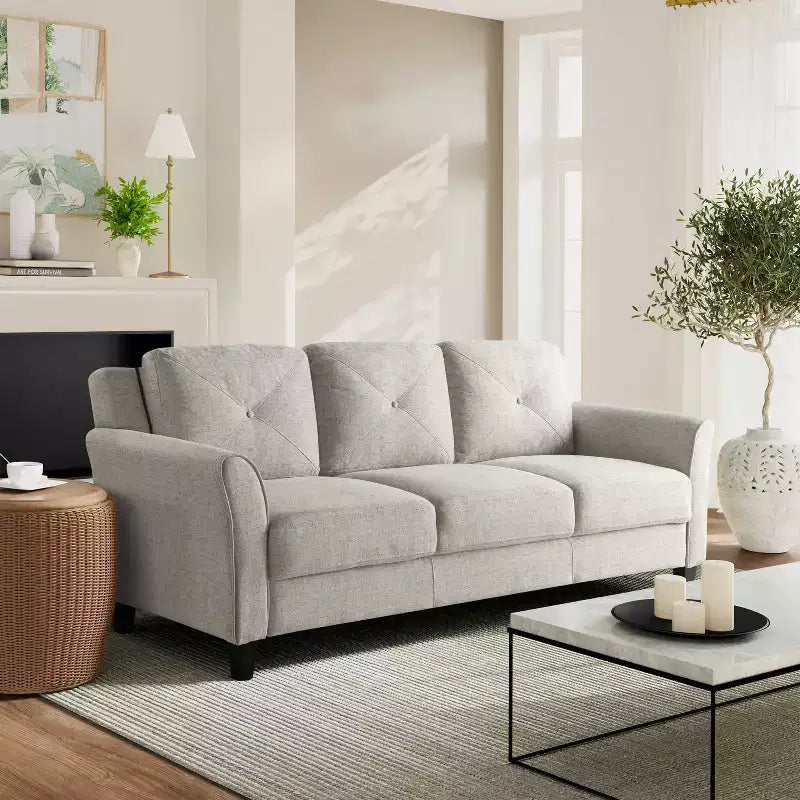 Lifestyle Solutions Canapé Harper Beige Tissé