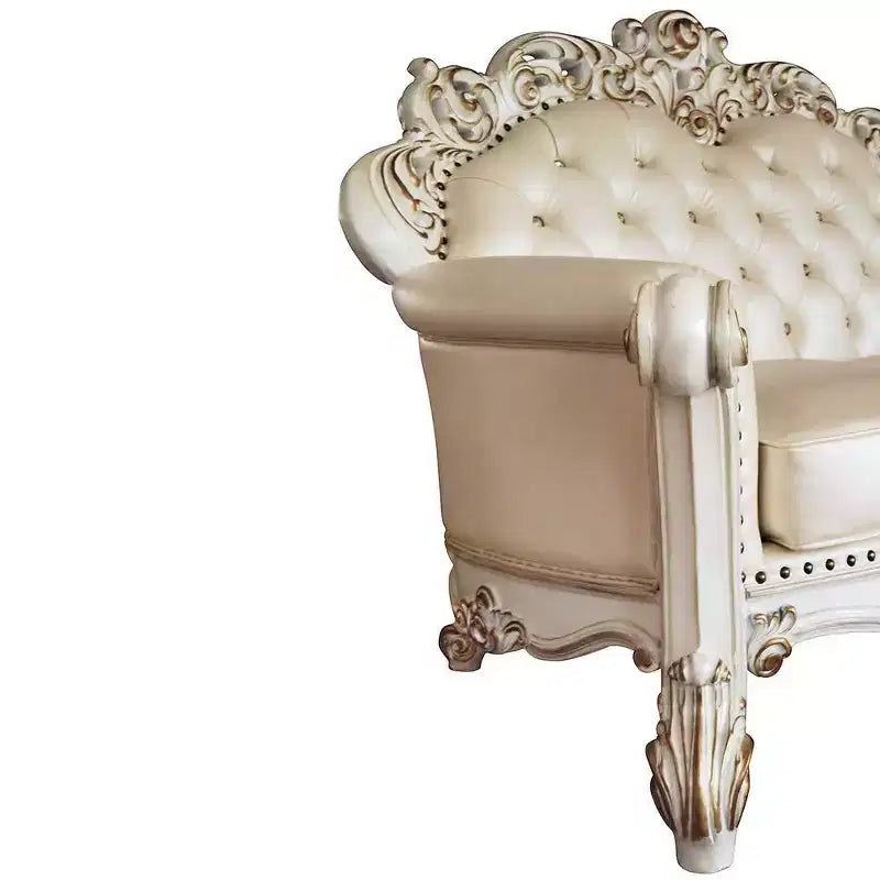 Canapés Vendome 70" Finition Champagne et Perle Antique - Acme Furniture