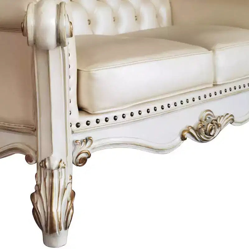 Canapés Vendome 70" Finition Champagne et Perle Antique - Acme Furniture