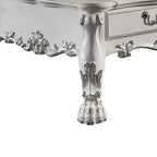 Canapé 241 cm Dresden en cuir synthétique, assise moelleuse et accents sculptés - Acme Furniture