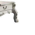 Canapé 241 cm Dresden en cuir synthétique, assise moelleuse et accents sculptés - Acme Furniture