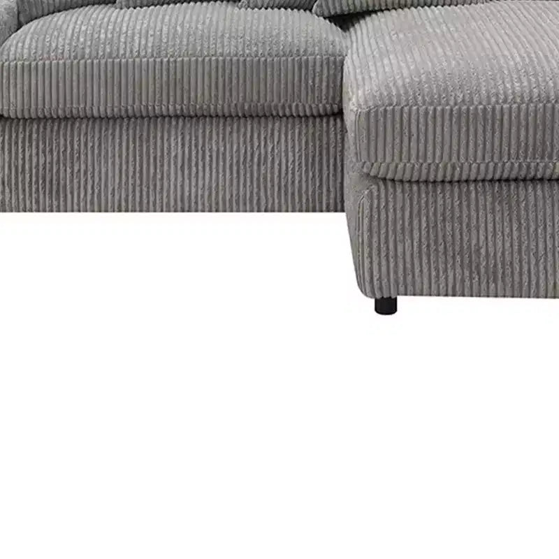 84" Tavia Sofa Gray Corduroy - Acme Furniture