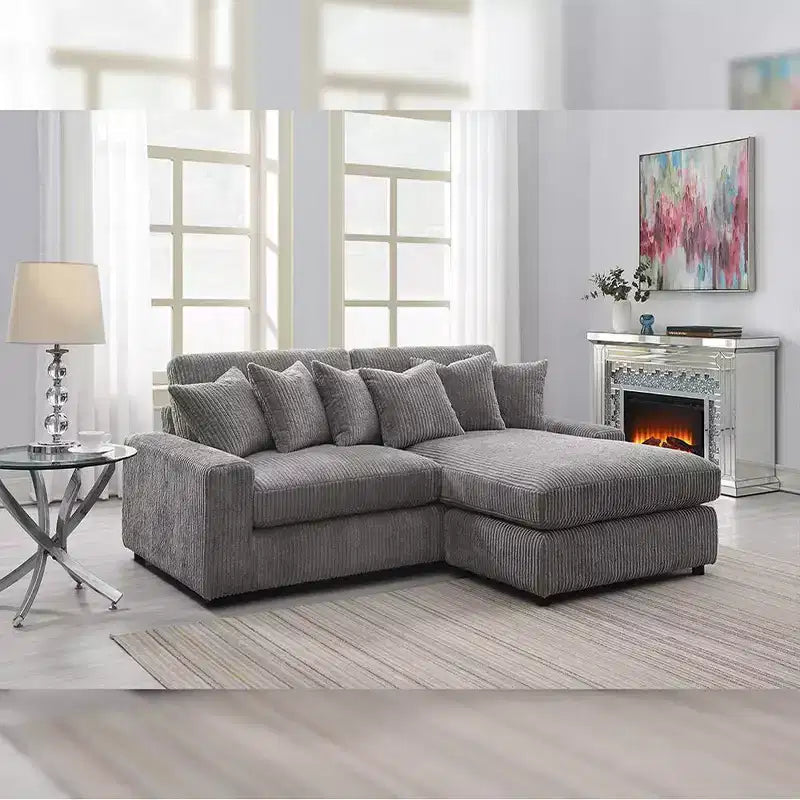 84" Tavia Sofa Gray Corduroy - Acme Furniture