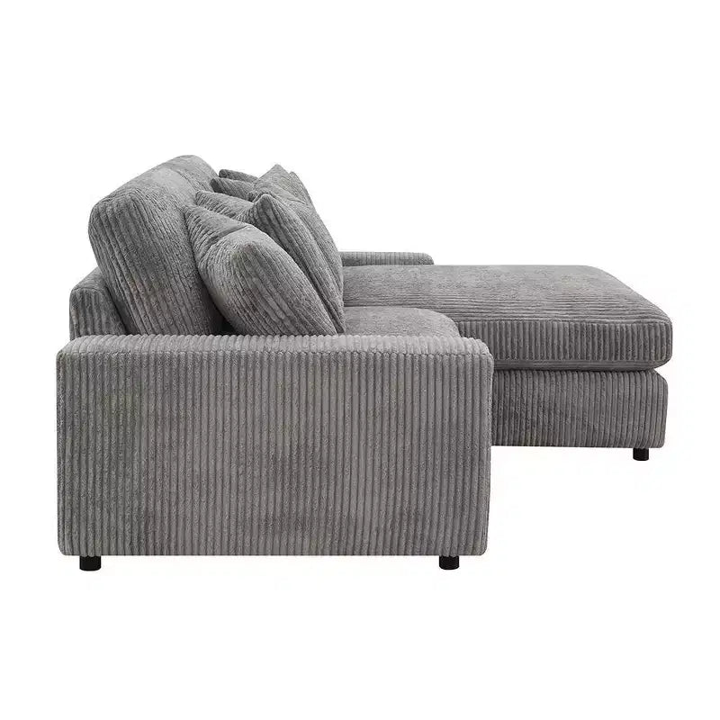 84" Tavia Sofa Gray Corduroy - Acme Furniture