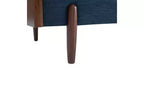 Christopher Knight Home Ella Canapé 3 places moderne rembourré de 71,75 po avec cadre en bois et coussins décoratifs bleus
