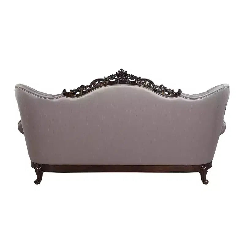 92" Benbek Sofa Fabric and Antique Oak Finish - Acme Furniture