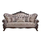 92" Benbek Sofa Fabric and Antique Oak Finish - Acme Furniture