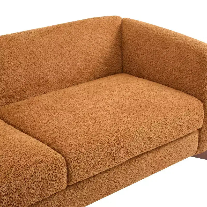Christopher Knight Home Mia Canapé 3 places en tissu bouclé 82,75 po Caramel