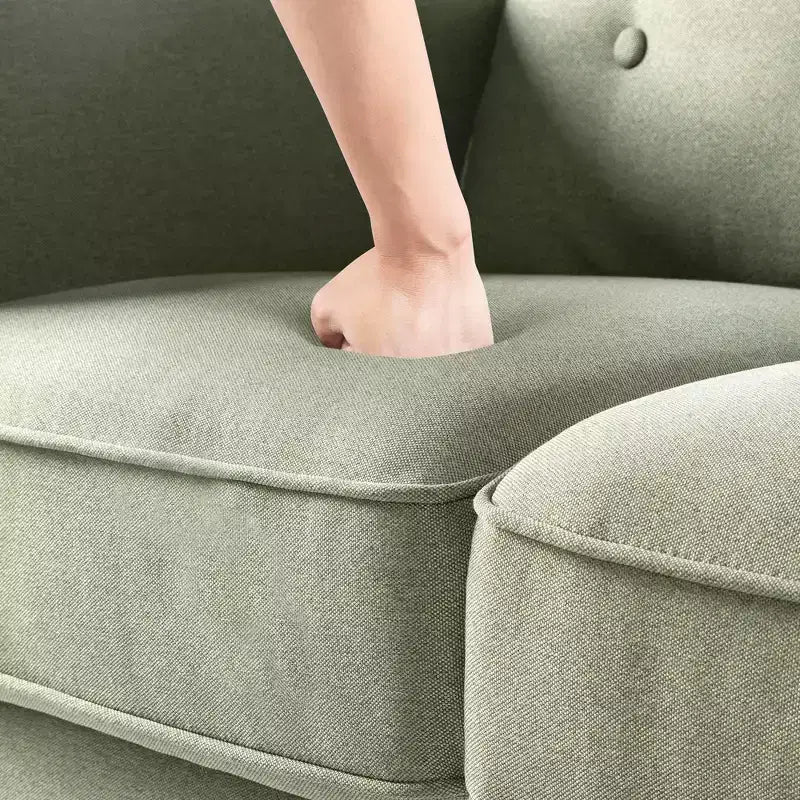 74" Lauren Sofa Pearl Green - Zinus