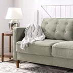 74" Lauren Sofa Pearl Green - Zinus