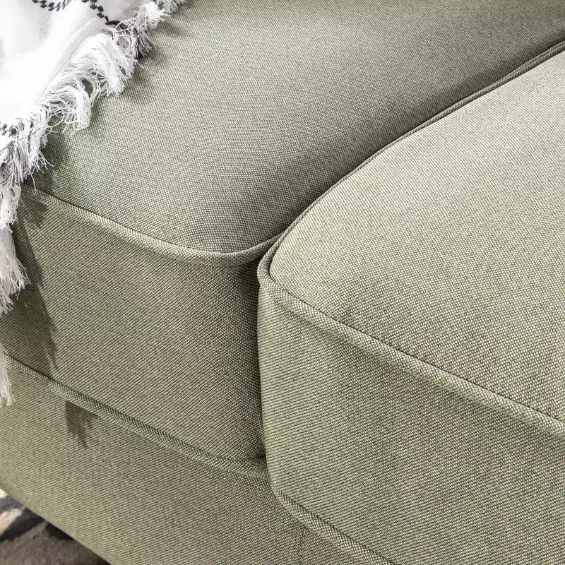 74" Lauren Sofa Pearl Green - Zinus