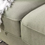 74" Lauren Sofa Pearl Green - Zinus