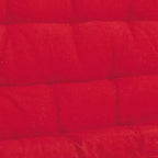 Canapé Nabila 74" Rouge/Noir - Acme Furniture : revêtement en coton, cadre en bois, méridienne réversible, aucun assemblage requis