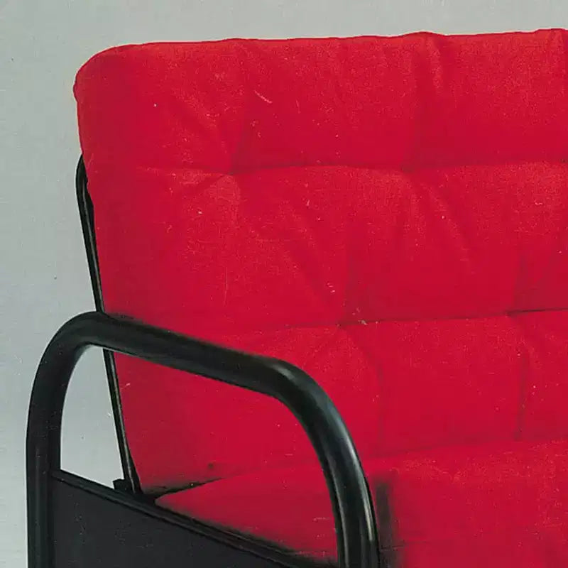 Canapé Nabila 74" Rouge/Noir - Acme Furniture : revêtement en coton, cadre en bois, méridienne réversible, aucun assemblage requis