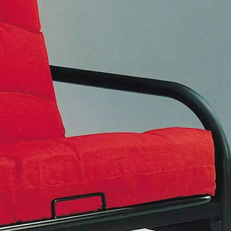 Canapé Nabila 74" Rouge/Noir - Acme Furniture : revêtement en coton, cadre en bois, méridienne réversible, aucun assemblage requis