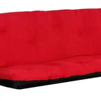 Canapé Nabila 74" Rouge/Noir - Acme Furniture : revêtement en coton, cadre en bois, méridienne réversible, aucun assemblage requis