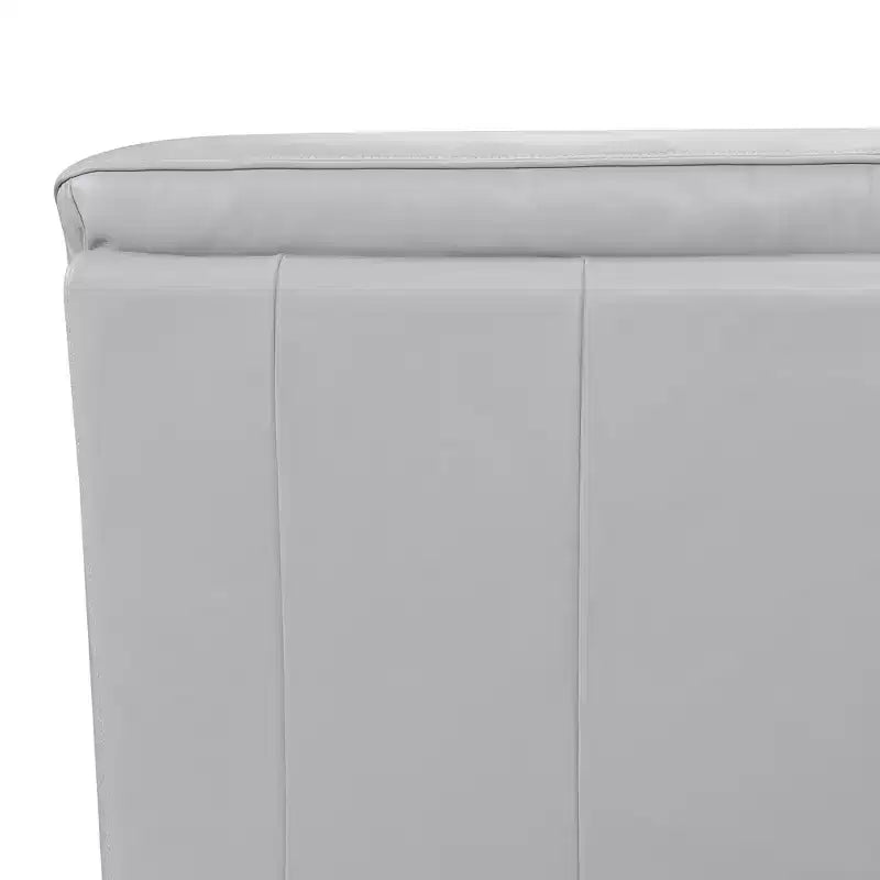 Zanna Genuine Leather Sofa Dove Gray - Armen Living