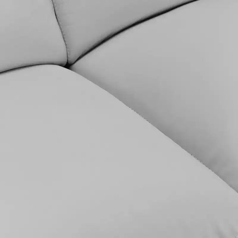 Zanna Genuine Leather Sofa Dove Gray - Armen Living