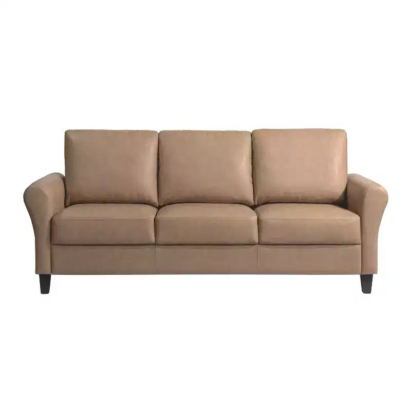Lifestyle Solutions Willow Sofa Light Brown Vegan Leather