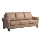 Lifestyle Solutions Willow Sofa Light Brown Vegan Leather